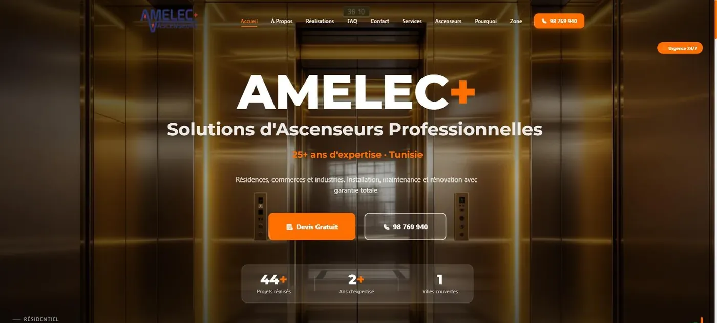 Amelec+ — amelecplus-ascenseurs.com